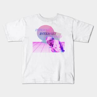 The Internet Was A Mistake-Vaporwave Kids T-Shirt